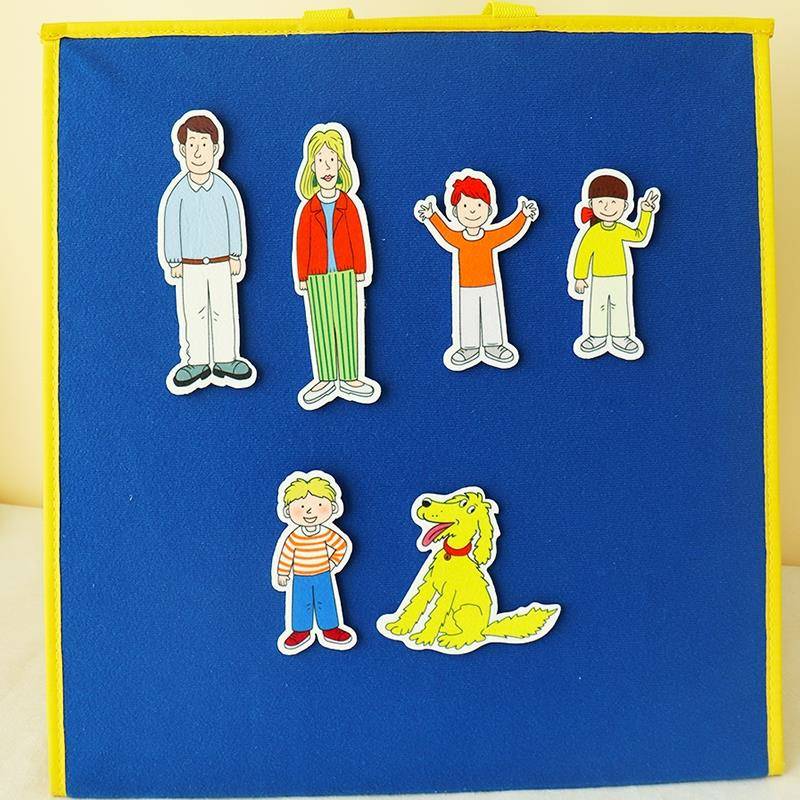 牛津树人物毛毡玩具kipper英语早教绘本故事表演道具课堂游戏教具