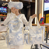 书包少女初中生高颜值小众可爱小学生双肩包中学生小清新校园背包