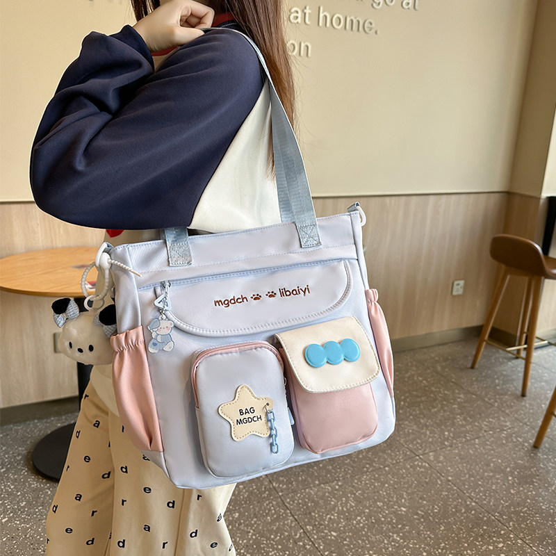 高颜值多用斜挎包女日系可爱少女小学生单肩包小清新逛街手提包