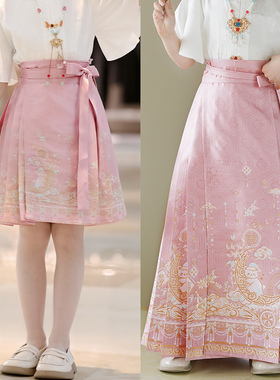 马面裙女童2025新款儿童国风汉服套装夏款新中式服装夏季半身裙子