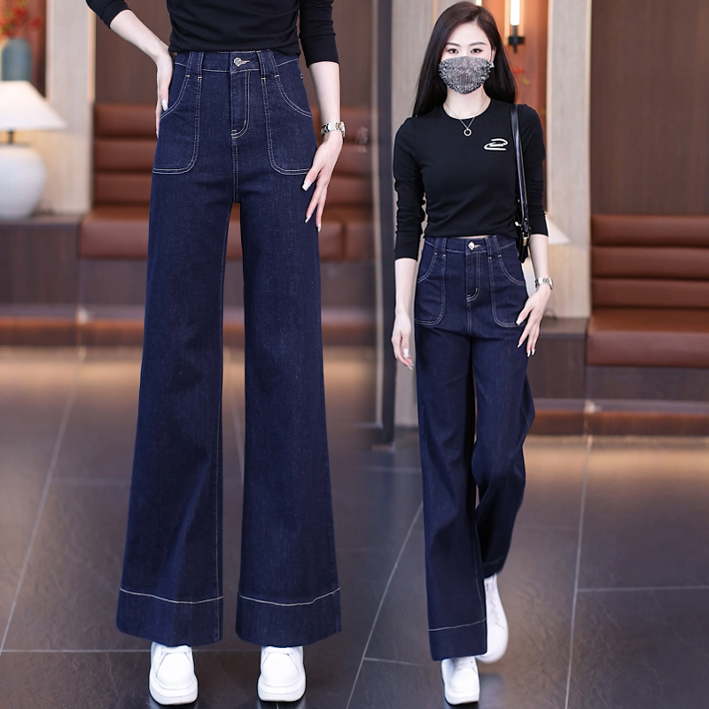 不贴腿微喇牛仔裤女春秋2025新款