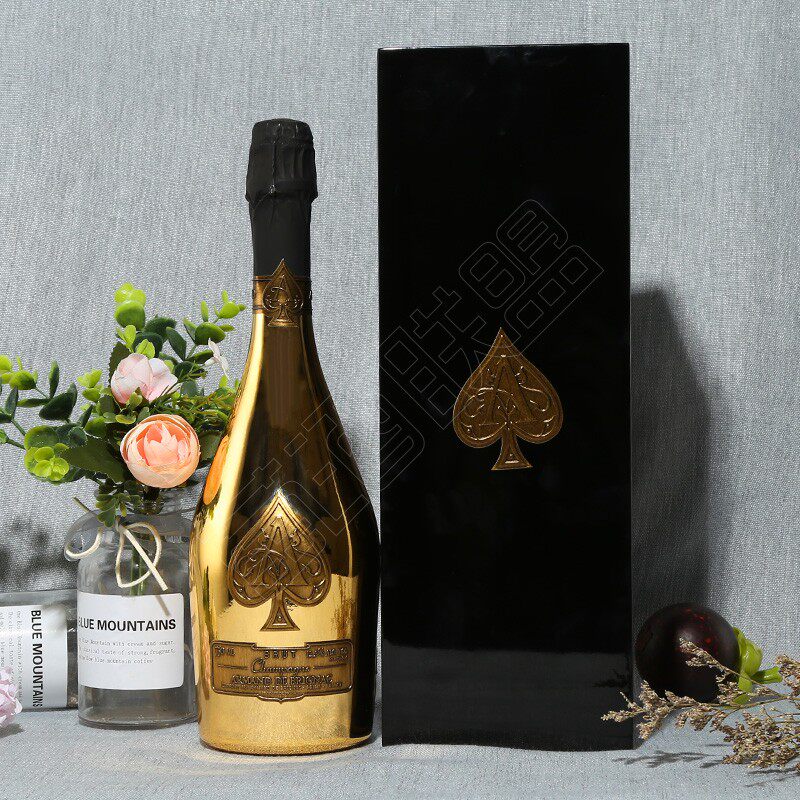 黑桃a香槟法国原瓶进口香槟酒黄金香槟夜场酒吧ktv派对聚会气泡酒