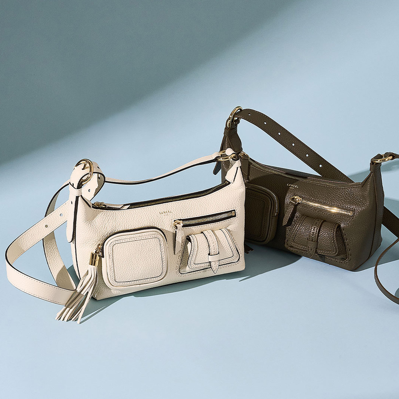 【新品】LANCEL/兰姿 Premier Flirt小号斜挎包机车包女 真皮牛皮