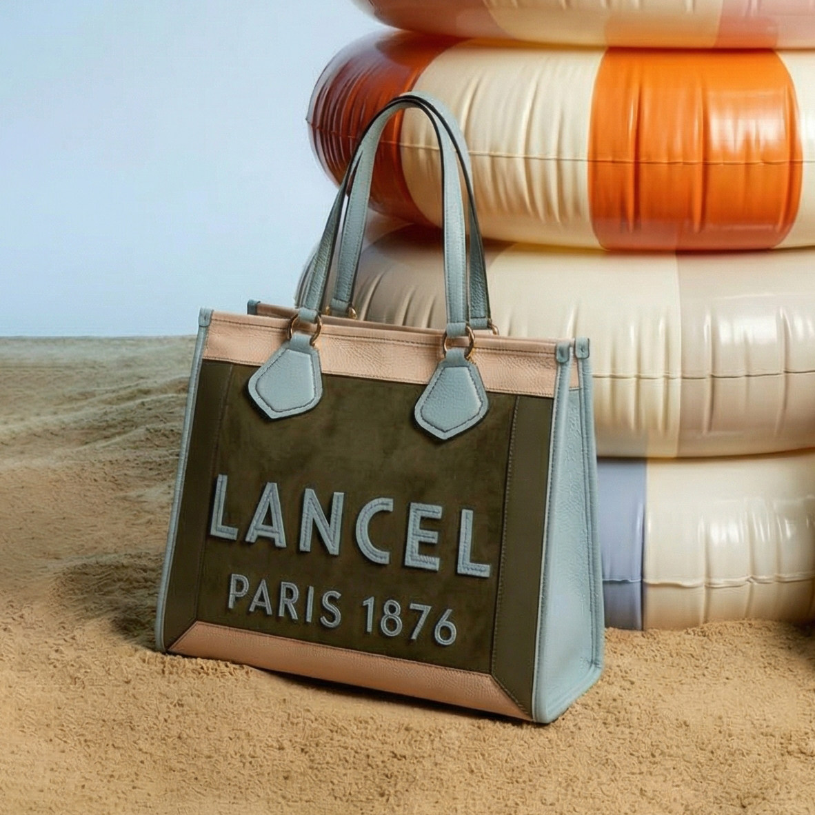 【新品】LANCEL/兰姿 TOTE大号托特包 单肩手提包真皮牛皮