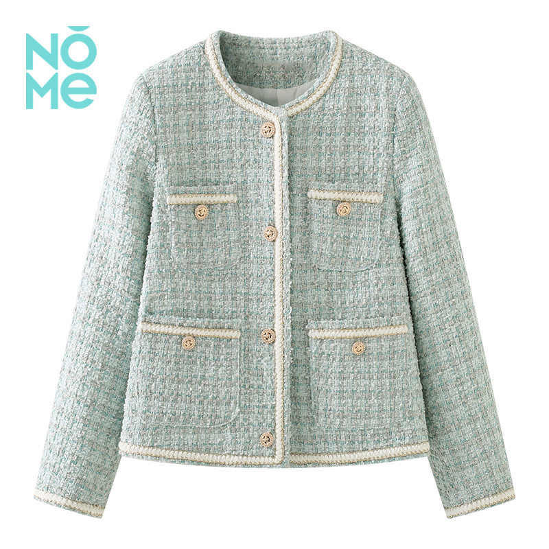 NOME（服饰）2024年冬新款高端轻奢小香风宽松百搭轻薄羽绒服