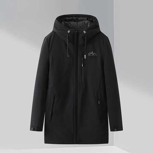 NOME（服饰）2025年冬季新款时尚百搭男士帅中长款连帽百搭羽绒服