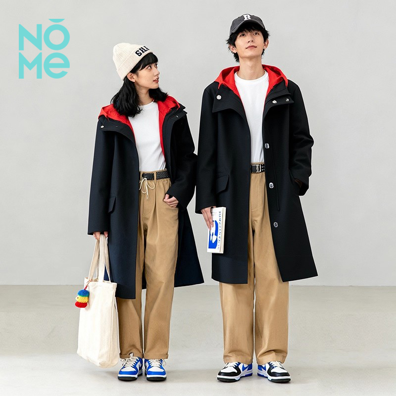 NOME（服饰）秋冬气质宽松高级显瘦羊毛双面呢大衣外套男女同款