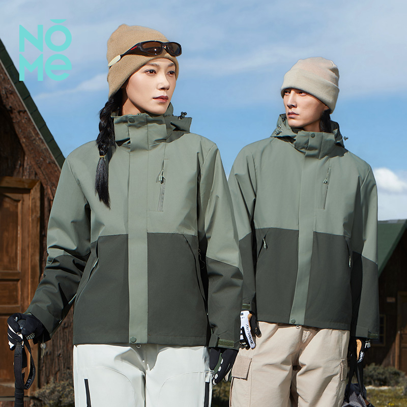 NOME（服饰）新款情侣户外防风防水三合一可脱卸内胆石墨烯冲锋衣
