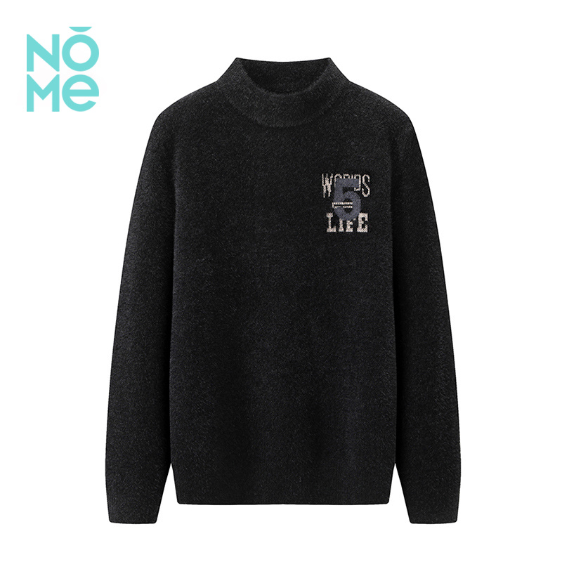 NOME(服饰)2025年秋冬款男士简约休闲舒适修身半高领男款针织衫