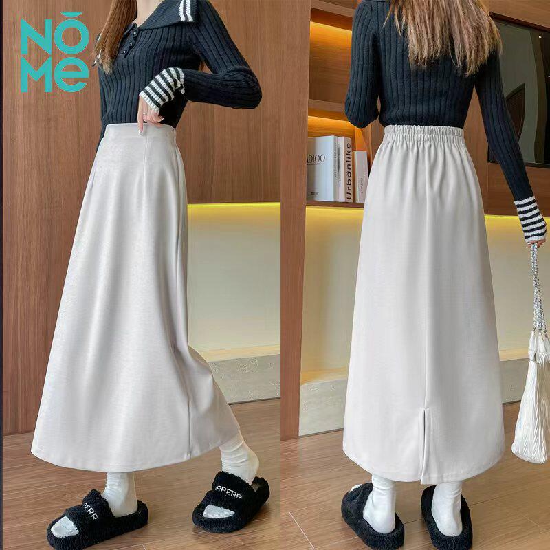 NOME（服饰）半身裙女中长款2025秋季新款高腰显瘦a字直筒包
