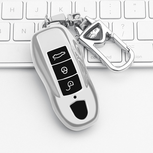 适用于保时捷车用钥匙壳改装扣macan卡宴帕拉梅拉718汽车保护壳套