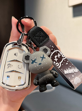 适用凯迪拉克钥匙套xt5 xt4 xt6 ct5 ct6 ct4款xts壳atsl车钥匙包