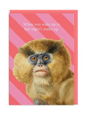 【现货】英国OhhDeer联名伦敦自然历史博物馆恶搞动物贺卡