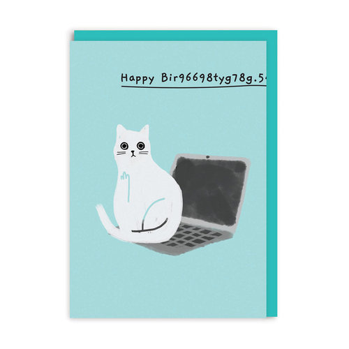 猫咪创意恶搞现货生日节庆贺卡