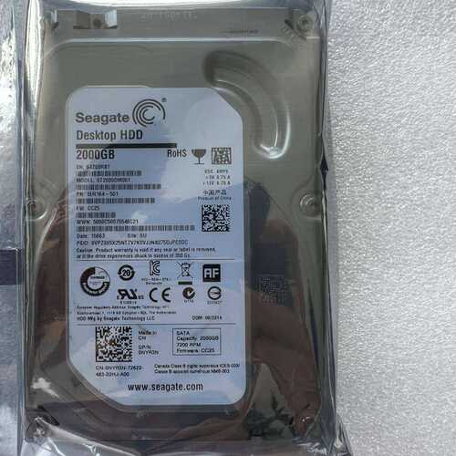 2T台式机硬盘ST2000DM001 2TB监控7200转SATA3 3.5寸垂直