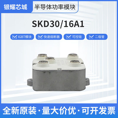 可控硅电子调压SKD30-16A1 SKD53-16晶闸管整流 模块工厂全新