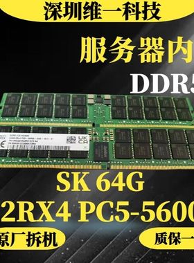 SK64G 2RX4 PC5 -5600B RDIMM服务器内存 DDR5 5600 ECC REG