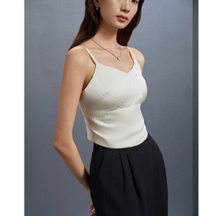 百搭修身 时尚 显瘦型背心吊带美背打底WTZ011BRN 哼哈冰冰