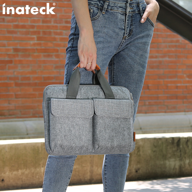 inateck电脑包手提包适用pro16寸macbook 13.3Air14吋ThinkPad15.6男女加厚大容量笔记本内胆包