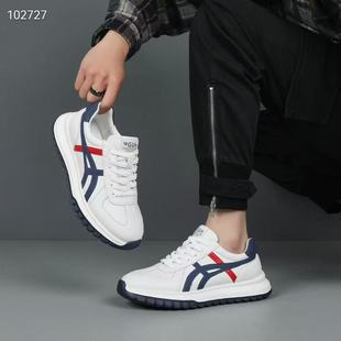 厚底运动休闲鞋 2026新款 男冬季 阿甘鞋 透气防滑舒适软底牛皮 春版