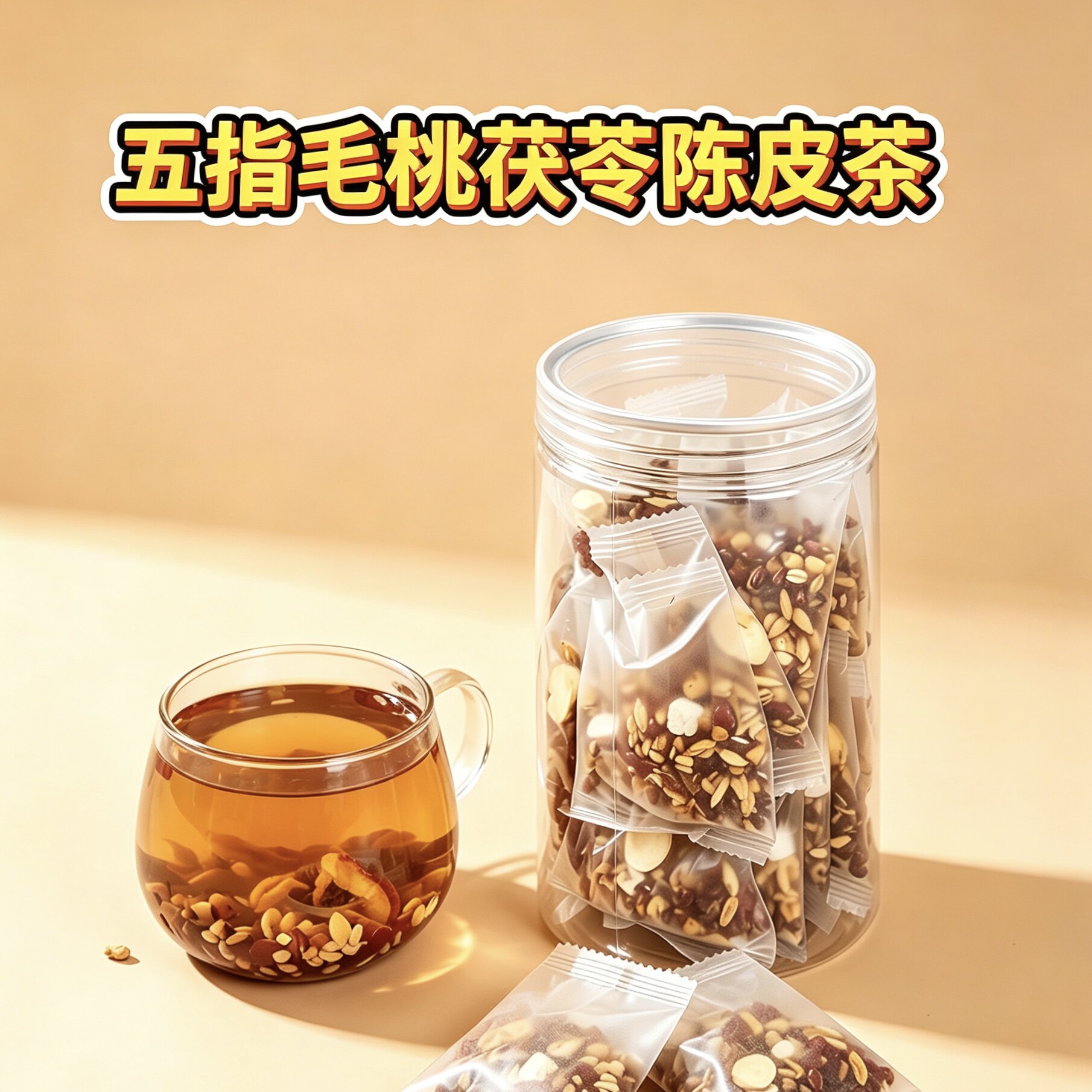 衡身堂五指毛桃茯苓陈皮茶祛湿茶150克/罐(15克*10包)