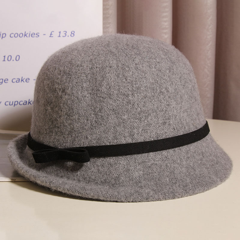 简约蝴蝶结羊毛针织礼帽女秋冬优雅保暖显脸小渔夫帽时尚卷边盆帽,服饰配件/皮带/帽子/围巾,帽子,淘宝优惠券,粉丝福利购,淘宝优惠卷