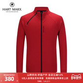 立领开衫 HART MARX哈特马克斯男士 2025年秋隐形拉链卫衣外套男