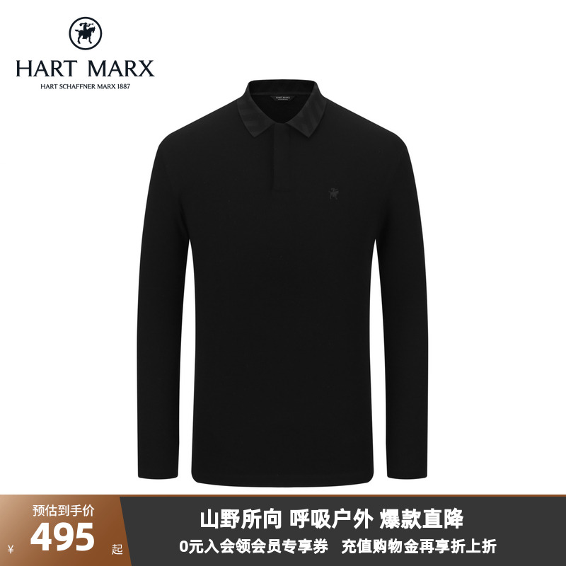 绵羊毛休闲通勤长袖POLO衫秋T恤