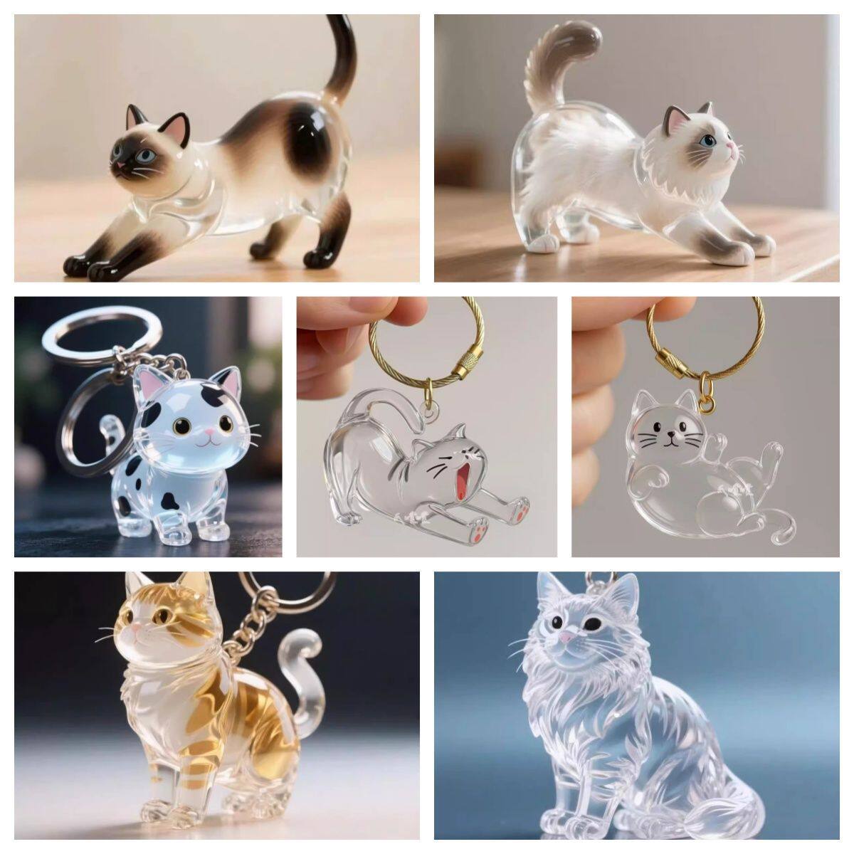 猫毛收纳挂件猫咪毛发透