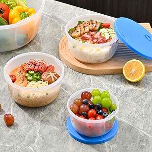 饭菜打包盒家用大容量塑料保鲜盒套装上班族饭盒带盖可加热微波炉