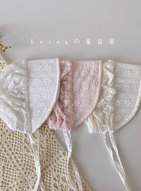 婴儿帽子0到3个月防晒帽