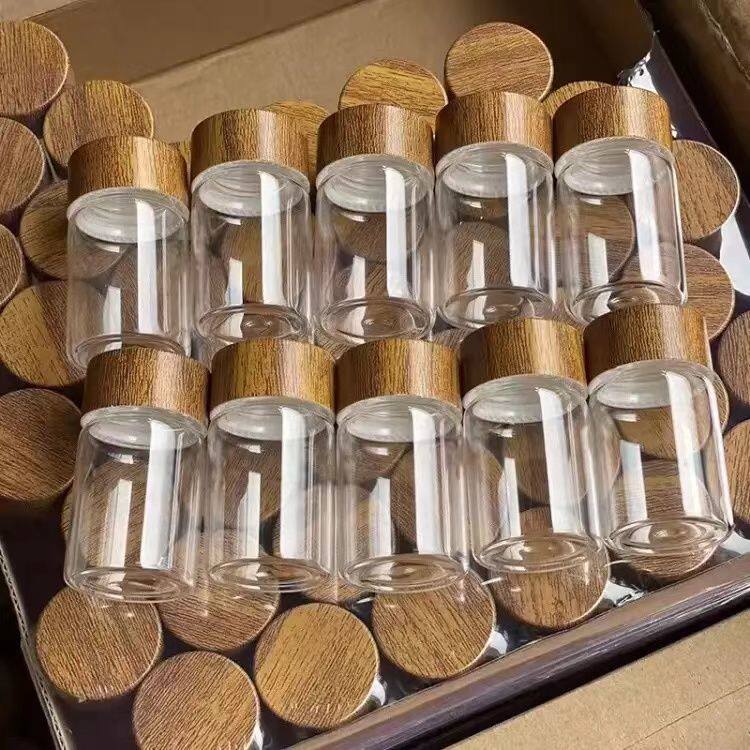 咖啡液分装瓶迷你玻璃密封罐食品级咖啡粉金豆收纳瓶便携罐茶叶储