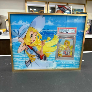 宝可梦莉莉艾铝合金展示卡框 psa收纳框UV印画+卡框2合一评级卡框