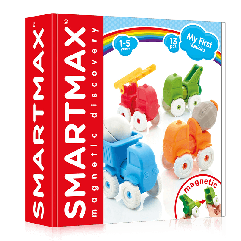SMARTMAX小小工程车 儿童早教磁力棒 1-5岁 13PCS 生日礼物