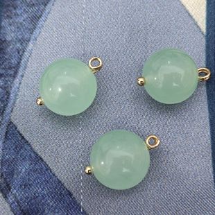 12mm秋冬新款浅青色玉石纽扣新中式旗袍马甲外套毛衣开衫扣盘扣