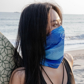 NuJune「水痕」运动发带潜水冲浪遮阳脸基尼面罩透气速干头巾泳帽