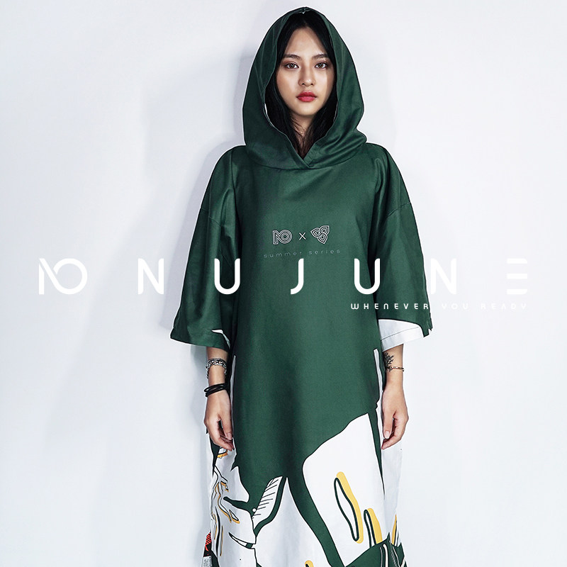 【限量50件】NuJune男女斗篷速干浴巾衣游泳浴袍沙滩吸水毛巾衣,运动/瑜伽/健身/球迷用品,浴巾/吸水巾,淘宝优惠券,粉丝福利购,淘宝优惠卷