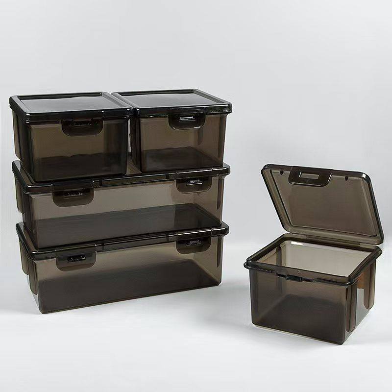 厨房调料收纳盒整理箱收纳盒整理盒整理盒子防尘透明带盖杂物大容