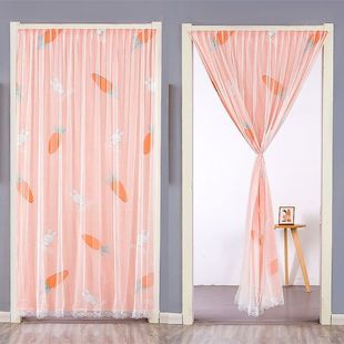 门帘一片式卧室防蚊门帘子新款家用挂帘免打孔四季通用遮挡隐私隔