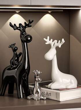 贝汉美暴力熊摆件套装现代轻奢风家居客厅酒柜书柜装饰品一件代发