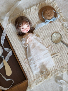pipichill·复古睡裙Blythe/OB24/OB22/azone六分娃衣