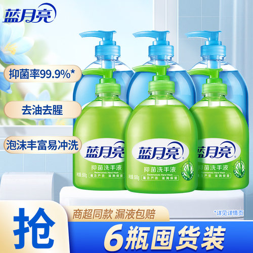 蓝月亮洗手液厨卫分用6瓶混装