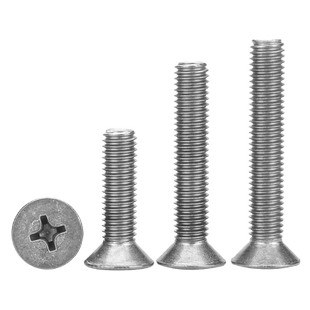 TA2纯钛沉头十字螺丝Gr2钛合金扁平头十字槽螺丝钉螺栓M3M4M5M6M8
