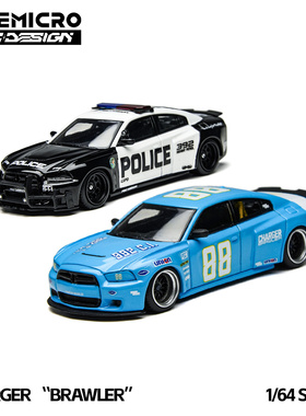 壹号站台|TM & PSC车舍 道奇 战马 美国警车 88蓝色 合金仿真模型