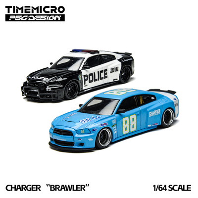 壹号站台|TM & PSC车舍 道奇 战马 美国警车 88蓝色 合金仿真模型