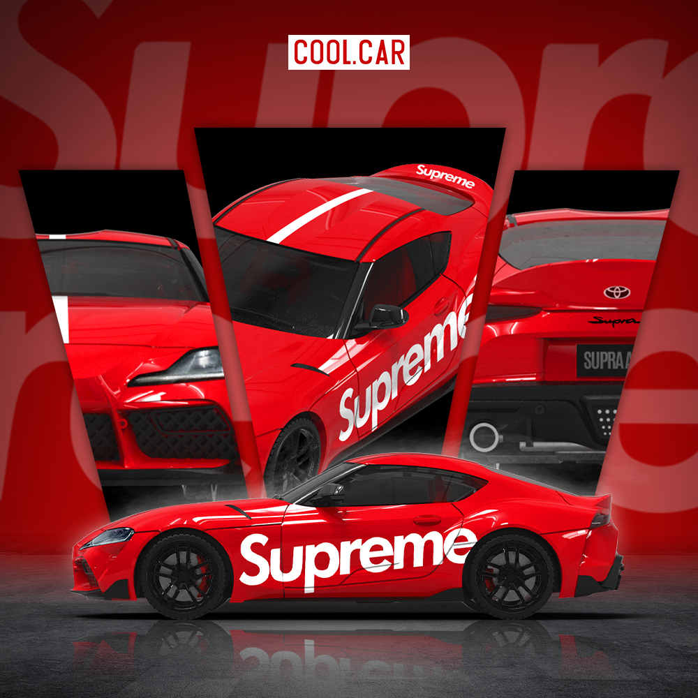 CC1:64 丰田速霸 A90 Supreme 集装箱套装 仿真合金汽车模型 摆件