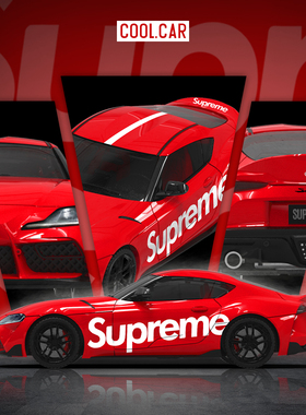 CC1:64 丰田速霸 A90 Supreme 集装箱套装 仿真合金汽车模型 摆件