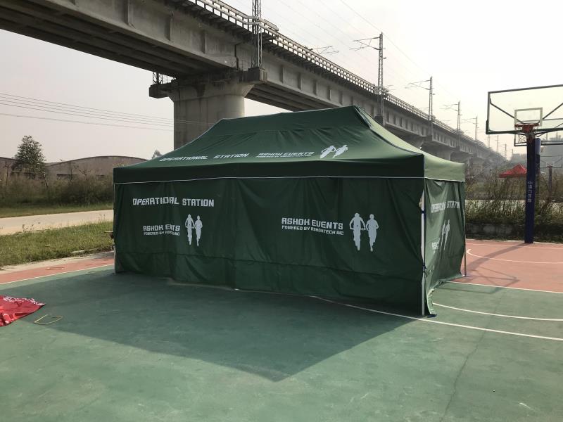 墨绿色墨绿帆布帐篷广告印字帐篷户外野营加厚定制帐篷雨蓬遮阳蓬