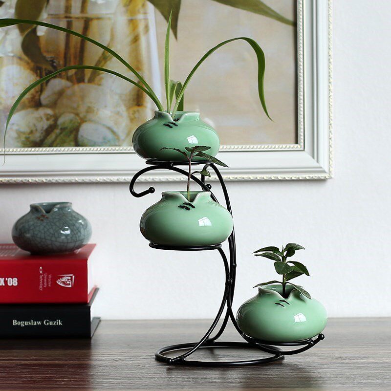 Retro Artwork Pottery bottle Hydroponic plants Glass vase Planting basket Retainer Blue and white Potted plant YXIin the Home accessories , Vase/Flower/Artificial flowers/Imitation jewelry , Flower/Vase , Vase  category - from Buy2taobao.com to provide professional Taobao agent buy service