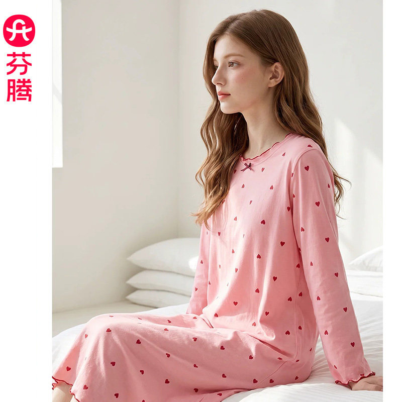 芬腾服饰2026秋季亲子母女睡裙图片